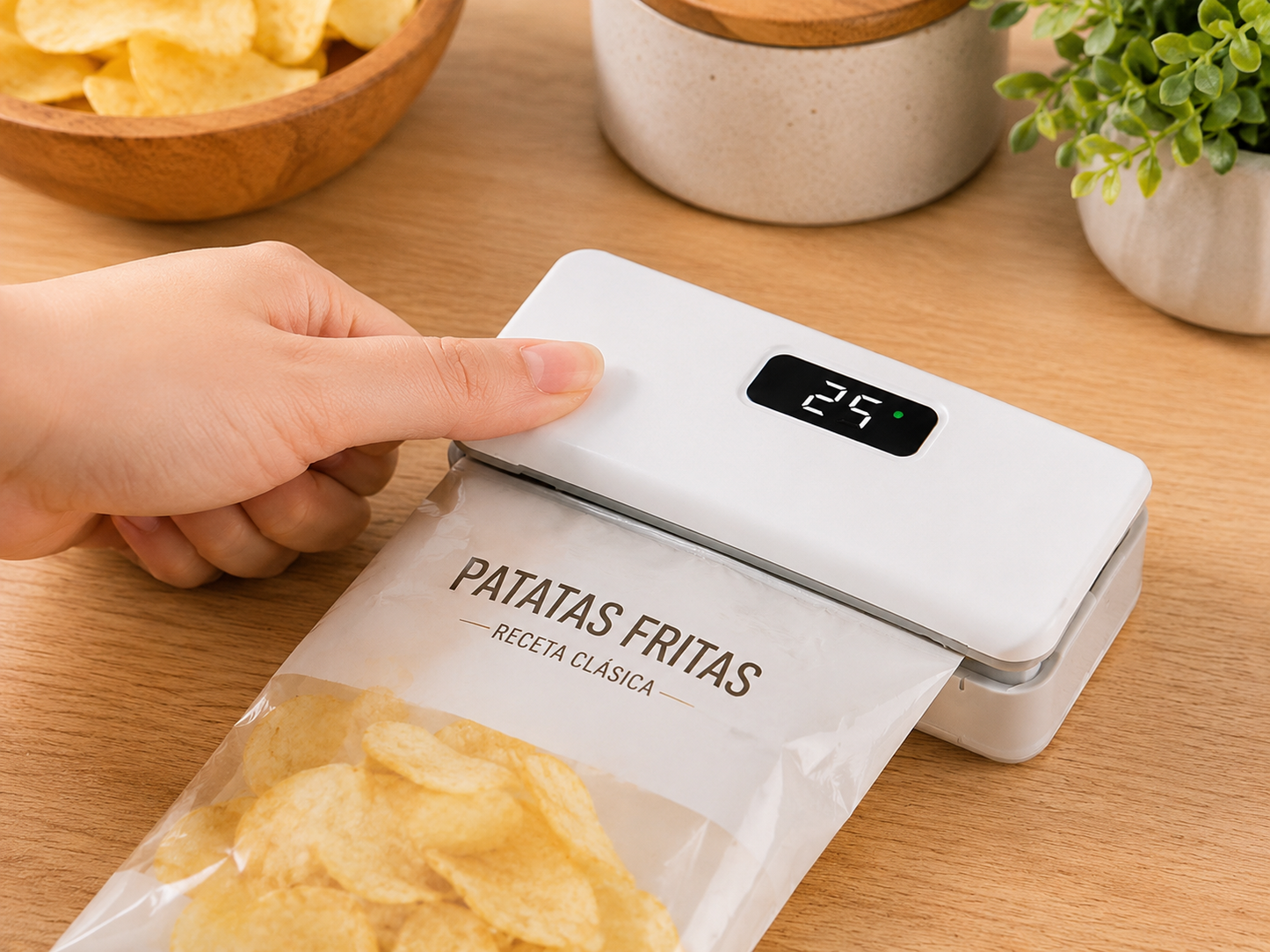 Selladora de bolsas de plástico Mini máquina de sellado térmico de bolsas 2 en 1 Selladora de bolsas de calor Máquina de sellado de envases de alimentos Selladora de bolsas portátil