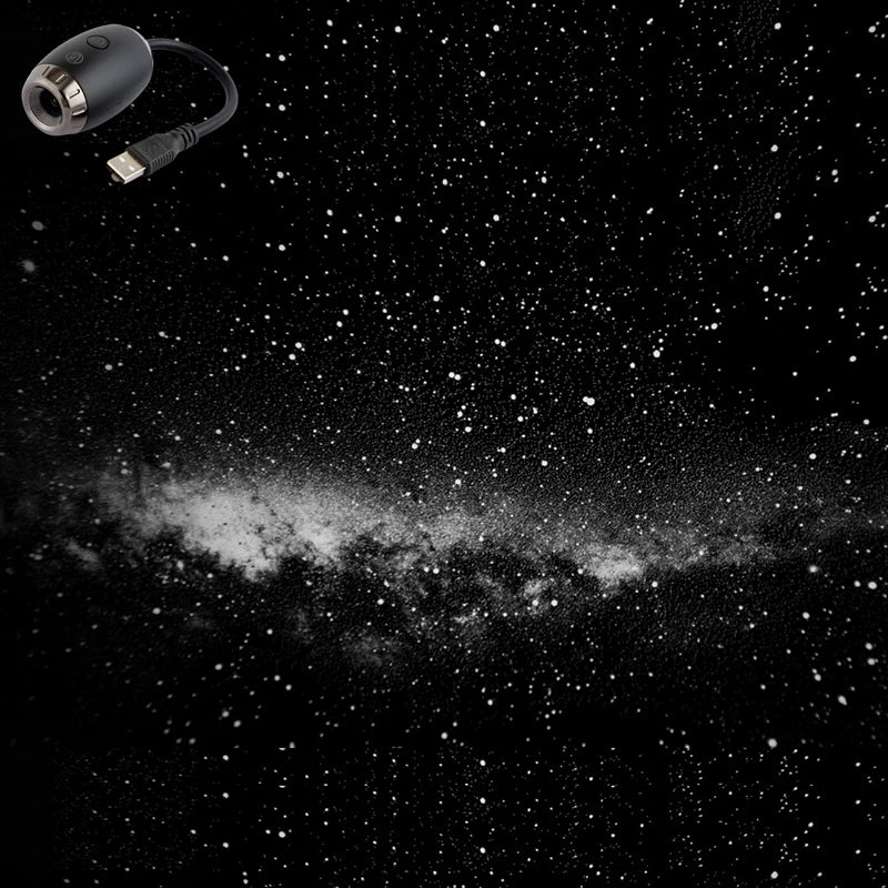 Proyector Galaxy USB con Luz Nocturna – Lámpara LED de Estrellas para Ambiente