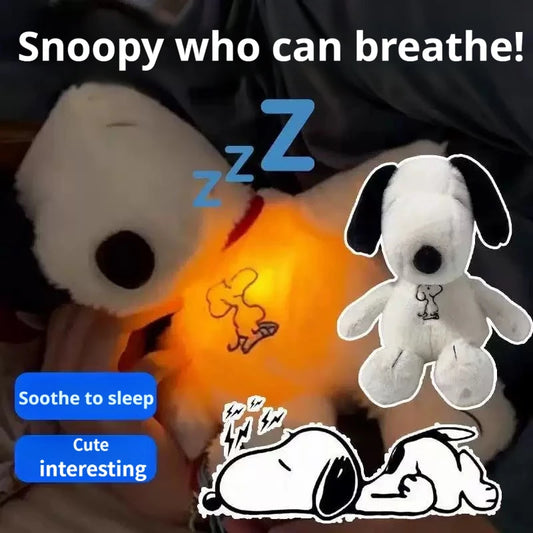 🐶 Peluche Snoopy Respiración Realista™  El compañero perfecto para relajarte, dormir y sentir compañía. ❤️