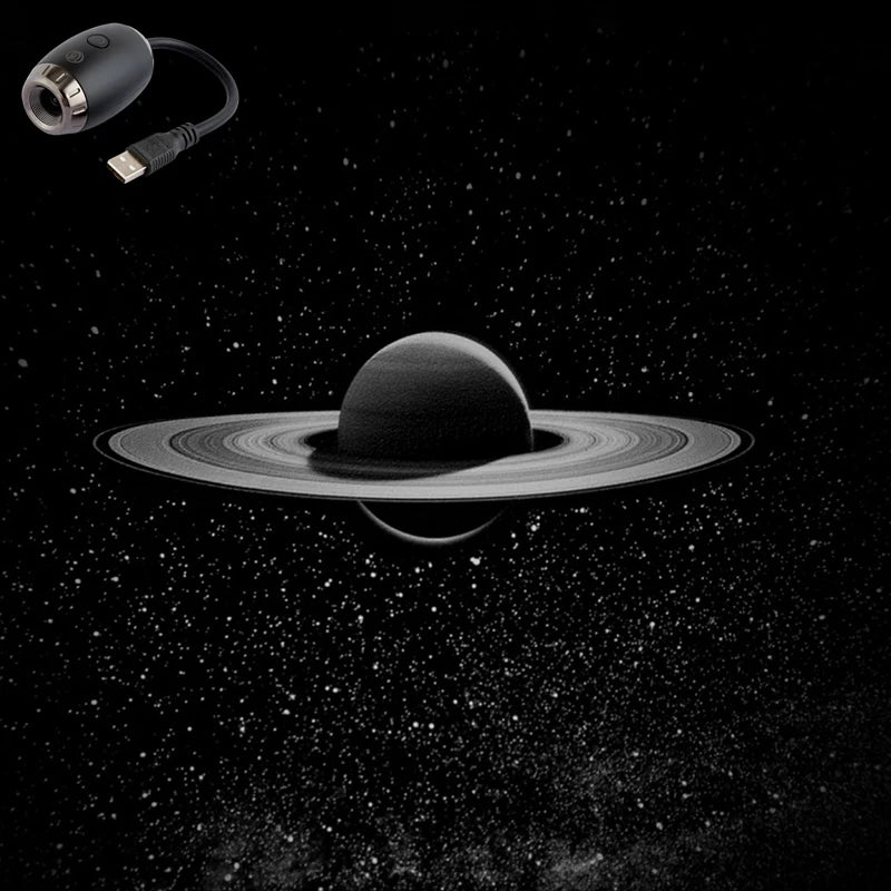 Proyector Galaxy USB con Luz Nocturna – Lámpara LED de Estrellas para Ambiente