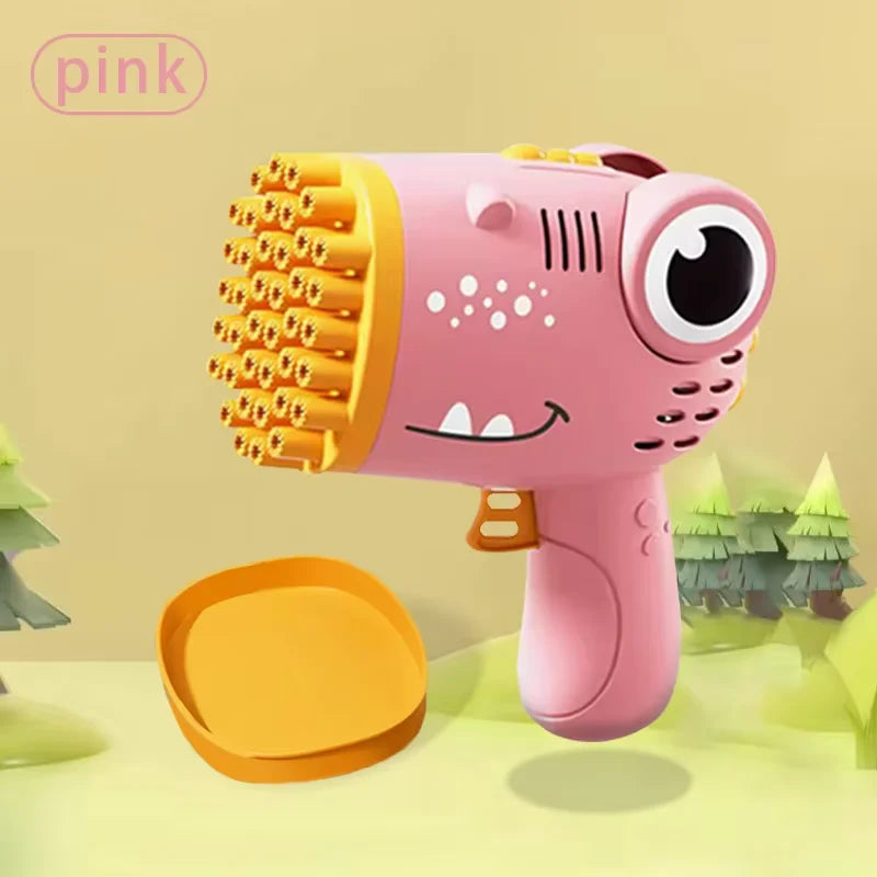 Pistola de Burbujas Dino™ | 40 Salidas Automáticas para Niños