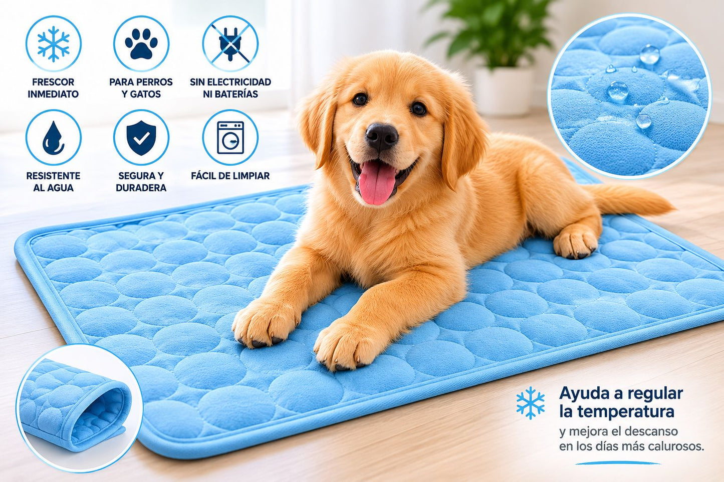 🐾 CoolPet™ | Alfombrilla Refrescante Premium para Perros y Gatos